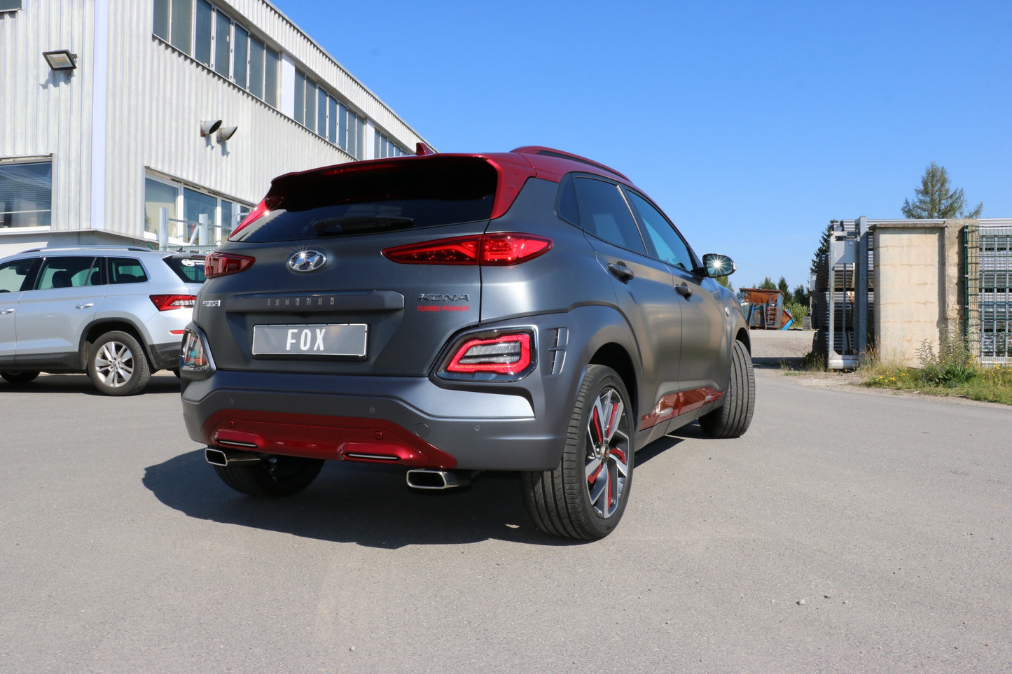 Hyundai Kona 2WD Ironman Endschalldämpfer Ausgang rechts/links - 145x65 Typ 59 rechts/links