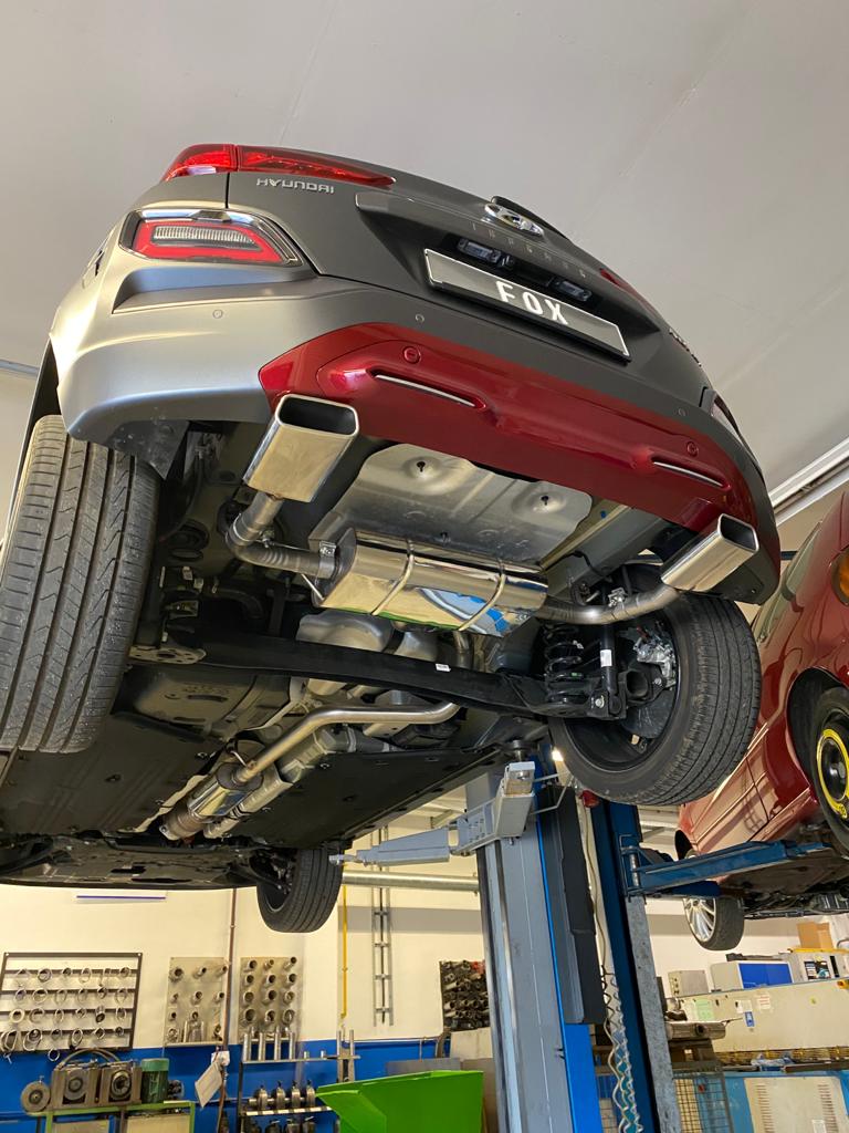 Hyundai Kona 2WD Ironman Endschalldämpfer Ausgang rechts/links - 145x65 Typ 59 rechts/links