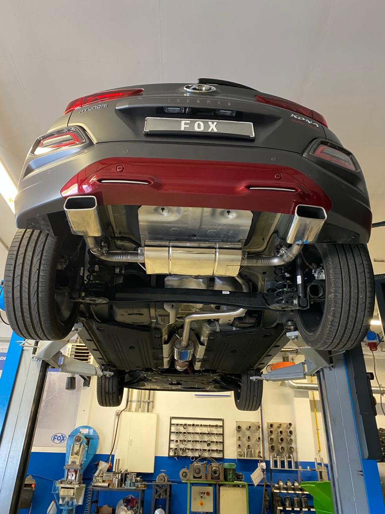 Hyundai Kona 2WD Ironman Endschalldämpfer Ausgang rechts/links - 145x65 Typ 59 rechts/links