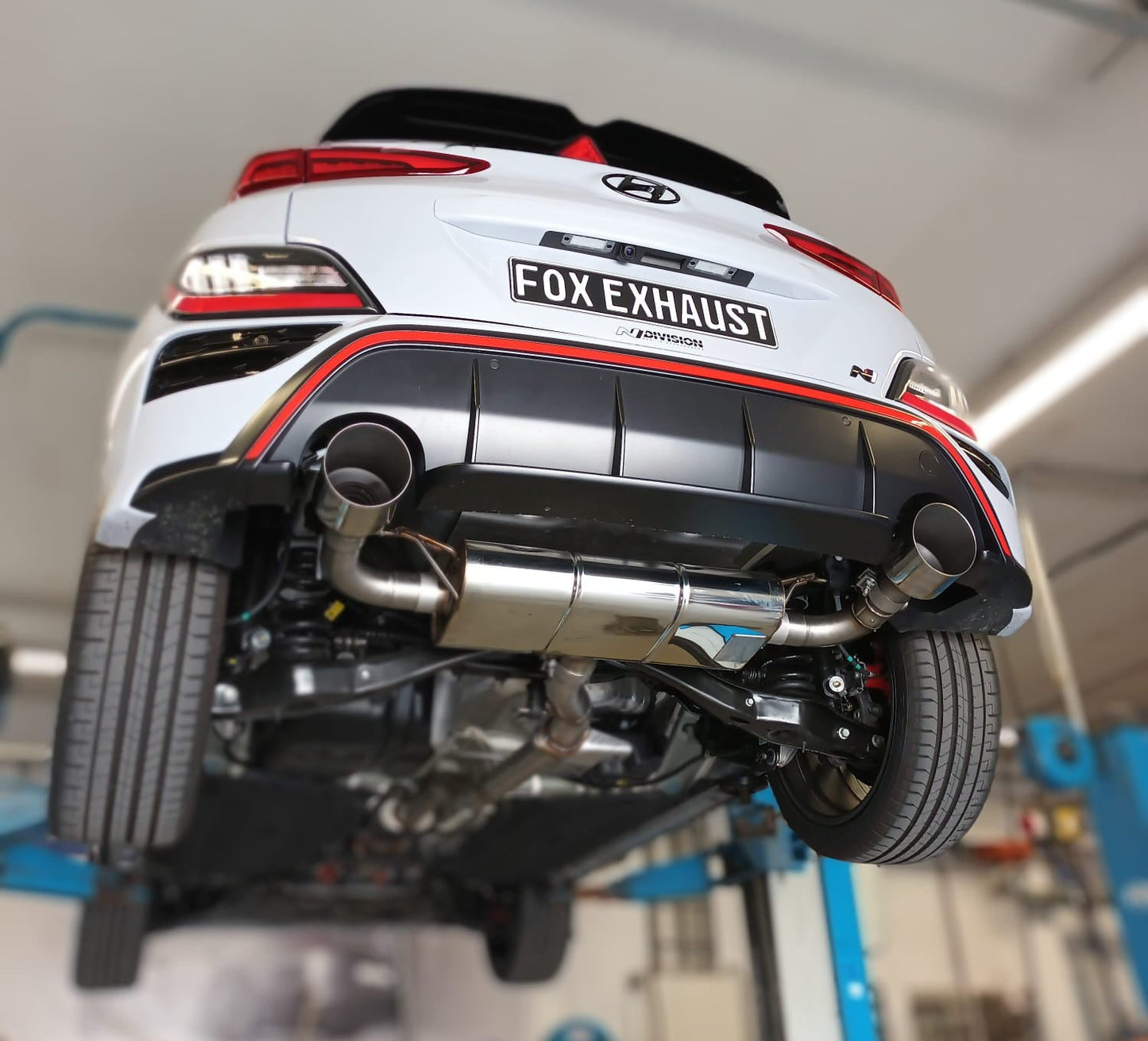 FOX Hyundai Kona N Endschalldämpfer quer Ausgang rechts/links - 1x130 Typ 14 rechts/links
