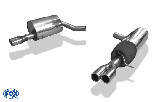 Jaguar S-Type R Endschalldämpfer rechts/links Ø63,5mm - 2x60 Typ 12 rechts/links