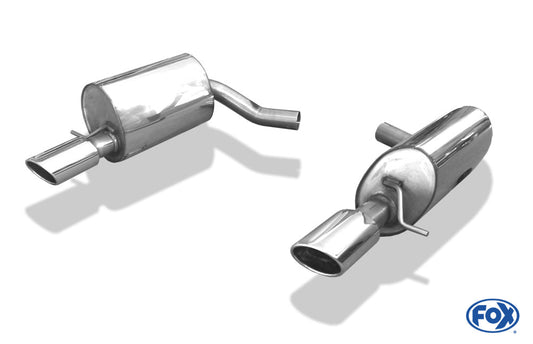 Jaguar S-Type R Endschalldämpfer rechts/links Ø63,5mm - 115x85 Typ 32  rechts/links