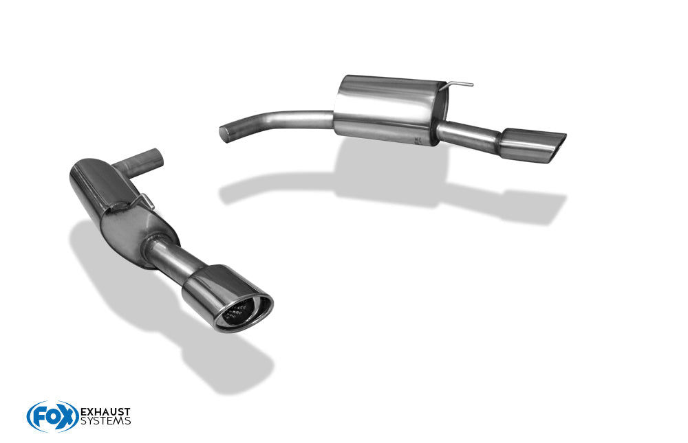 FOX Jaguar XK8/ XKR Typ QEV/ QDV Endschalldämpfer rechts/links Ø63,5 - 115x85 Typ 33 rechts/links
