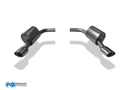 FOX Jaguar XK8/ XKR Typ QEV/ QDV Endschalldämpfer rechts/links Ø63,5 - 115x85 Typ 33 rechts/links