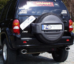 Jeep Cherokee/ Liberty Typ KJ Endschalldämpfer zweiflutig Ausgang rechts/links - 115x85 Typ 33 rechts/links