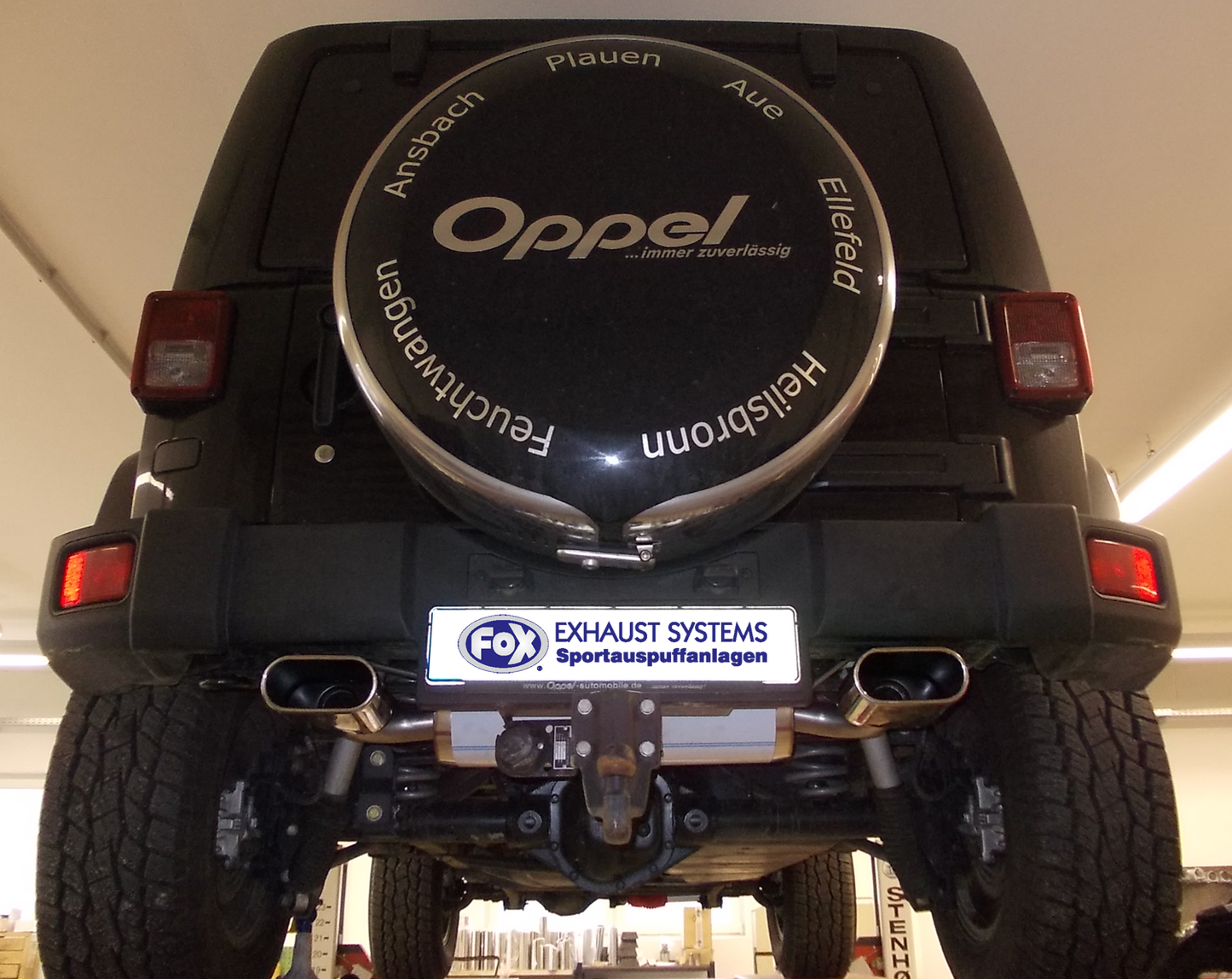 Jeep Wrangler III - JK Endschalldämpfer quer Ausgang rechts/links - 160x80 Typ 53 rechts/links