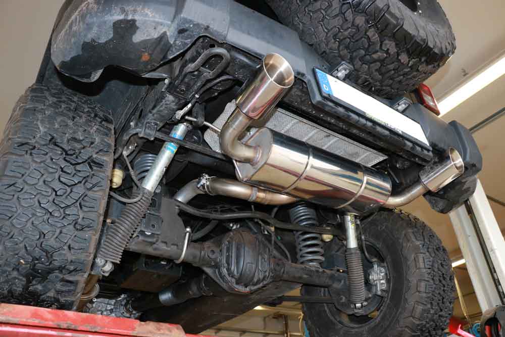 Jeep Wrangler III - JK Endschalldämpfer quer Ausgang rechts/links - 1x100 Typ 25 rechts/links