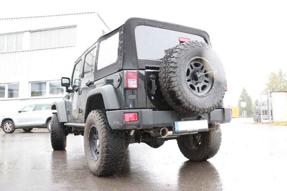 Jeep Wrangler III - JK Endschalldämpfer quer Ausgang rechts/links - 1x100 Typ 25 rechts/links