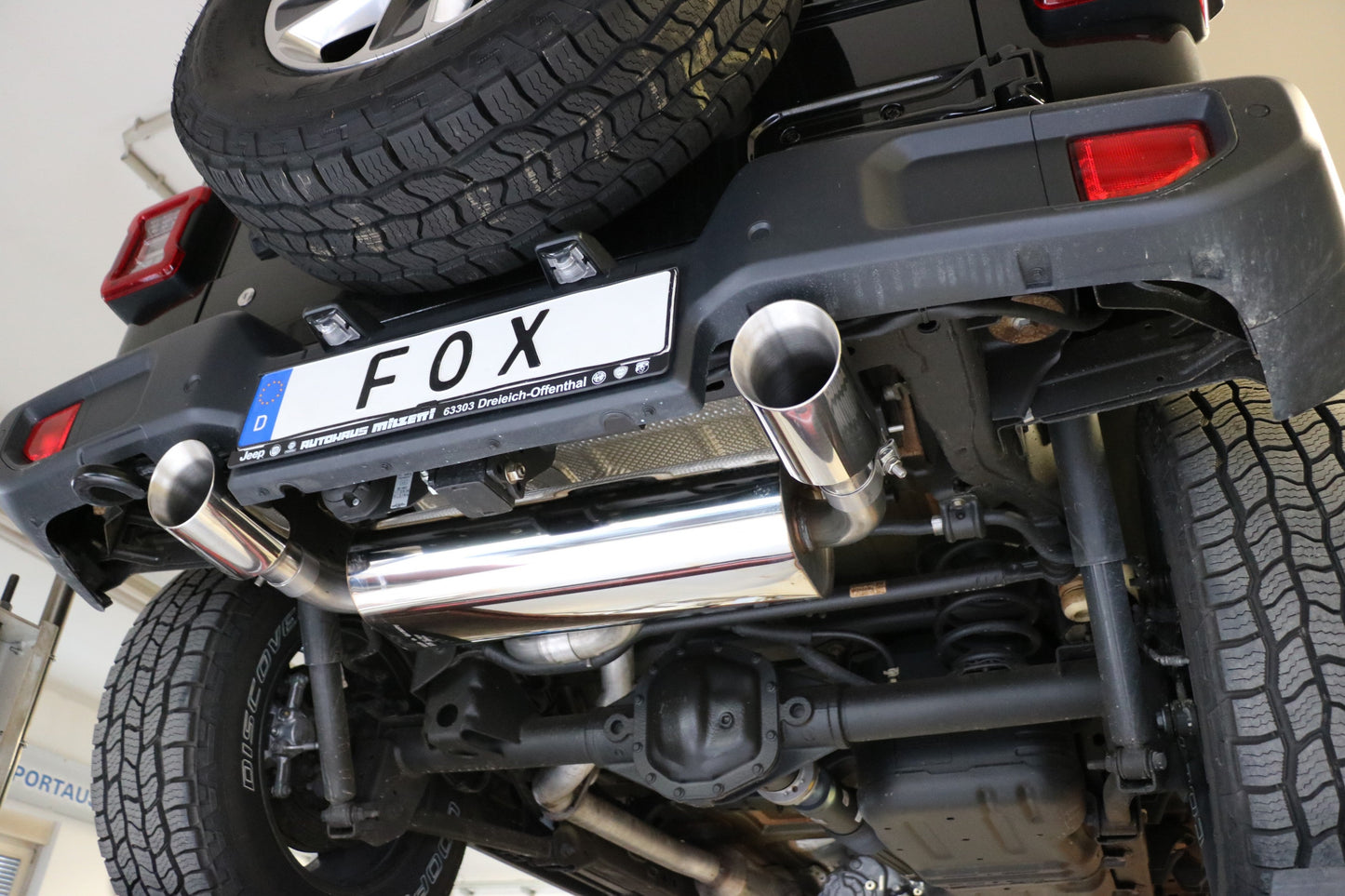 Jeep Wrangler IV - JL Endschalldämpfer quer Ausgang rechts/links - 1x100 Typ 25 rechts/links