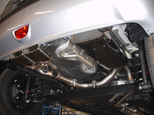Kia Rio II Endschalldämpfer Ausgang mittig - 2x130x50 Typ 52