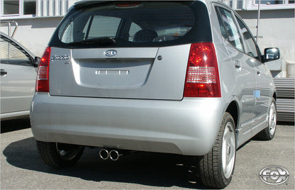 Kia Picanto - BA Endschalldämpfer Ausgang mittig - 2x70 Typ 16