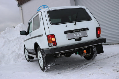 Lada Niva 4x4 Endschalldämpfer quer Ausgang links - 145x65 Typ 59 links