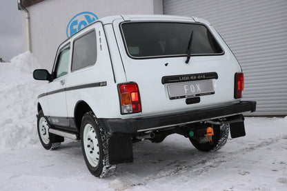Lada Niva 4x4 Endschalldämpfer quer Ausgang rechts/links - 1x45 Typ 10 rechts/links