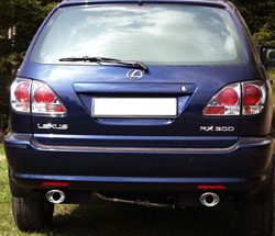 Lexus RX 300 - XU1 Endschalldämpfer Ausgang rechts/links  - 115x85 Typ 33 rechts/links