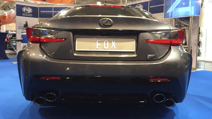 Lexus RC F Endschalldämpfer rechts/links - 2x115x85 Typ 38 rechts/links Colour (Rand eingefärbt)