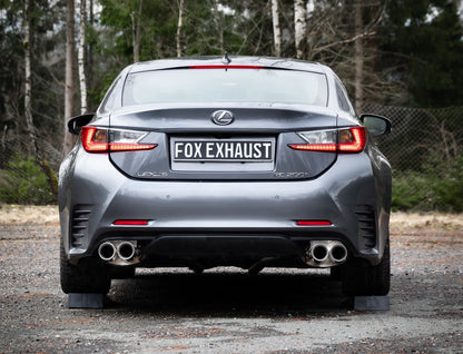 FOX Lexus RC200T Endschalldämpfer rechts/links - 2x90 Typ 25 rechts/links