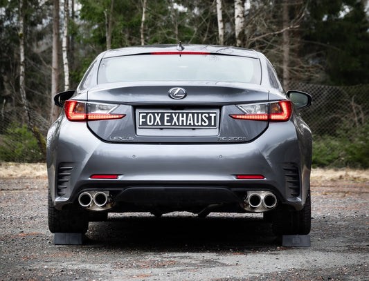 FOX Lexus RC200T Endschalldämpfer rechts/links - 2x90 Typ 25 rechts/links