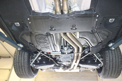 FOX Lamborghini Urus Endschalldämpfer quer Ausgang rechts/links mit 2 Abgasklappen - 2x115x85 Typ 38 rechts/links schwarz emalliert