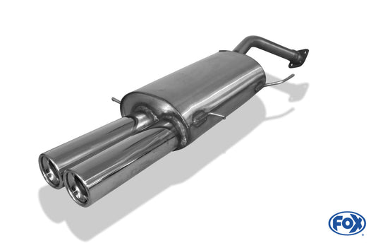 Mazda 323 IV Typ BG Stufenheck Endschalldämpfer mit Flansch - 2x80 Typ 13