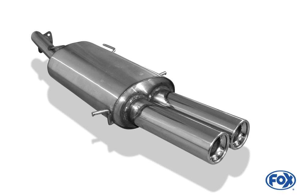 Mazda 323 IV Typ BG Stufenheck Endschalldämpfer mit Flansch - 2x80 Typ 13