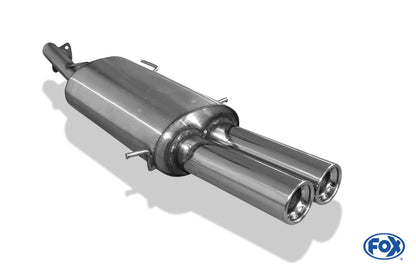 Mazda 323 IV Typ BG Stufenheck Endschalldämpfer mit Flansch - 2x80 Typ 13