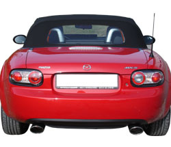 Mazda MX5 Typ NC Endschalldämpfer Ausgang rechts/links - 115x85 Typ 33 rechts/links - kernig sportlicher Sound mit TÜV-Teilegutachten