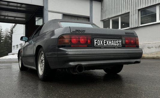 FOX Mazda RX7 - FC Endschalldämpfer links JDM Style - 1x114 Typ 10 rechts/links colouriert (bunter Rand)