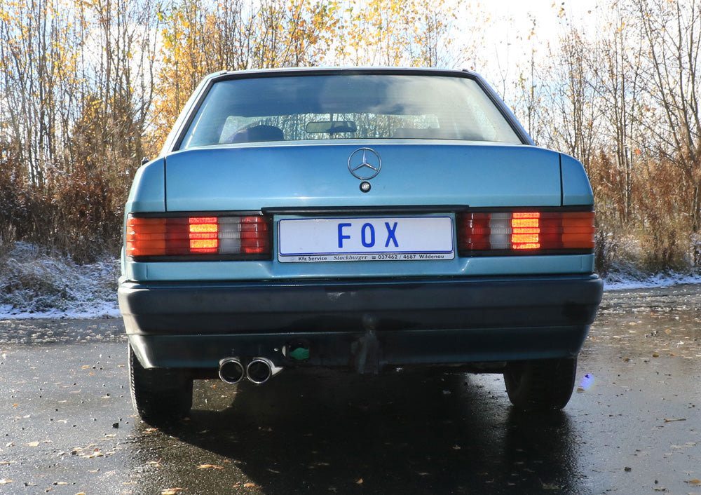 Mercedes 190 W201 Endschalldämpfer - 2x76 Typ 16