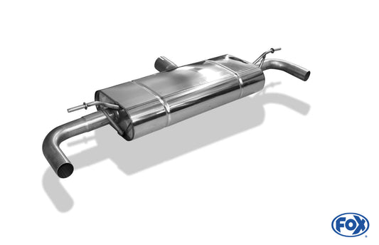 Mercedes A-Klasse 176/245 4-matic Endschalldämpfer quer Ausgang rechts/links - ohne Endrohre mit 90° Bögen für Modelle mit original Endrohrblenden