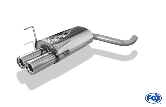 Mercedes C-Klasse W202/ S202 Endschalldämpfer Eingang 61mm - 2x80 Typ 13