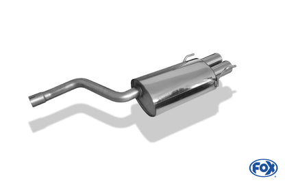 Mercedes C-Klasse W202/ S202 Endschalldämpfer Eingang 61mm - 2x80 Typ 13