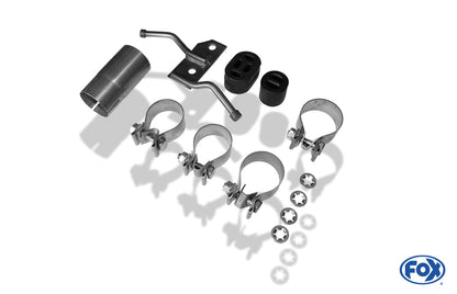 FOX Mercedes C-Klasse 4 Zylinder - W204/S204 AMG-Paket Endschalldämpfer rechts/links mit Y-Verbindungsstück - 2x70 Typ 16 rechts/links