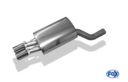 Mercedes E-Klasse W124 Stufenheck Endschalldämpfer Ø70mm - 2x80 Typ 12