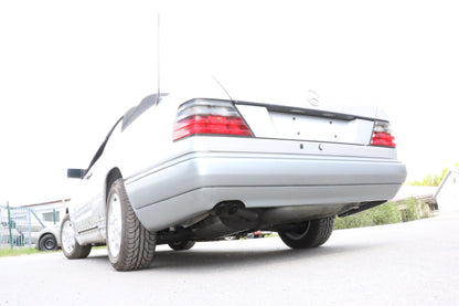FOX Mercedes E-Klasse W124 Cabrio Endschalldämpfer Ø70mm - 2x55 Typ 28 (Dieseloptik - von hinten nicht sichtbar)