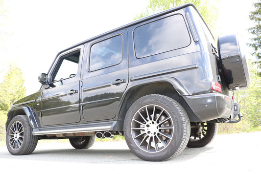 Mercedes G-Klasse G500 310kW - 463 Endrohr zum anstecken - 2x115x85 Typ 38 rechts und links unterm Trittbrett