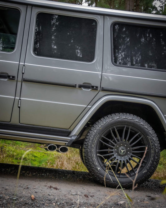 FOX Mercedes G-Klasse G500 - 453 Auspuffanlage ab Kat - 2x115x85 Typ 32