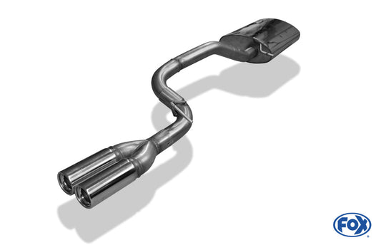 Mercedes M-Klasse Typ W163 - 2,7l CDI Endschalldämpfer (Eingang einflutig) - 2x80 Typ 13