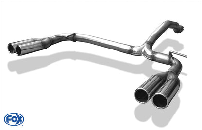 Mercedes M-Klasse W163 Endrohrsystem rechts/links für original Endschalldämpfer - 2x76 Typ 12 rechts/links