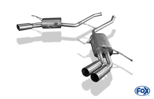 Mercedes M-Klasse Typ W164 Endschalldämpfer rechts/links - 2x76 Typ 10 rechts/links