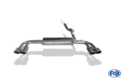 FOX Mercedes Vito/ Viano - W639 Kompact Endschalldämpfer quer Ausgang rechts/links inkl. Verbindungsrohr - 2x115x85 Typ 32 rechts/links