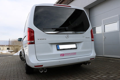 Mercedes V-Klasse W447 Endschalldämpfer quer Ausgang rechts/links  - 2x76 Typ 11 rechts/links