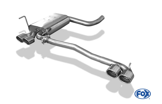 Mercedes CLK Typ 208 Endschalldämpfer Ausgang rechts/links - 2x88x74 Typ 32 rechts/links