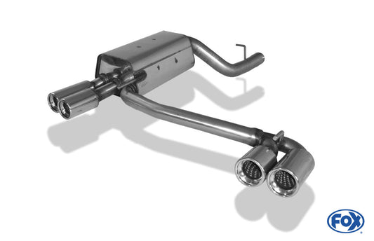 Mercedes CLK Typ 209 Cabrio & Coupe Endschalldämpfer Ausgang rechts/links Ø70mm - 2x80 Typ 17 rechts/links