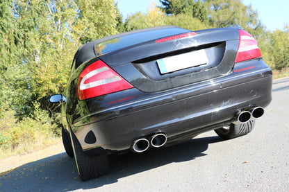 Mercedes CLK Typ 209 Cabrio & Coupe Endschalldämpfer Ausgang rechts/links Ø70mm - 2x115x85 Typ 32 rechts/links
