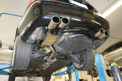 Mercedes CLK Typ 209 Cabrio & Coupe Endschalldämpfer Ausgang rechts/links Ø70mm - 2x115x85 Typ 32 rechts/links