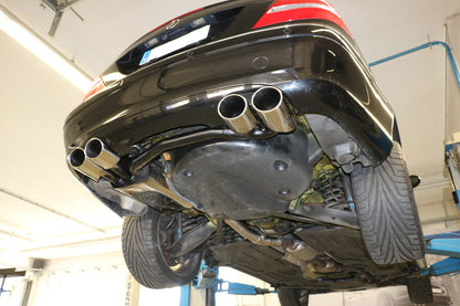 Mercedes CLK Typ 209 Cabrio & Coupe Endschalldämpfer Ausgang rechts/links Ø70mm - 2x115x85 Typ 32 rechts/links