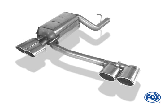 Mercedes CLK Typ 209 Cabrio & Coupe Endschalldämpfer Ausgang rechts/links Ø70mm - 2x115x85 Typ 32 rechts/links