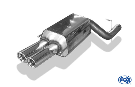 Mercedes CLK Typ 209 Endschalldämpfer einseitig Ø70mm - 2x80 Typ 17