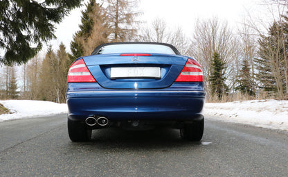 Mercedes CLK Typ 209 Endschalldämpfer einseitig Ø70mm - 2x115x85 Typ 32