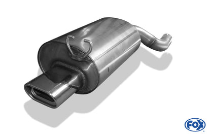 Mercedes SL Typ R129 Endschalldämpfer Ø70mm - 135x80 Typ 53 - Nur für Modelle mit serienmäßiger Steckverbindung! (kein Flansch!)